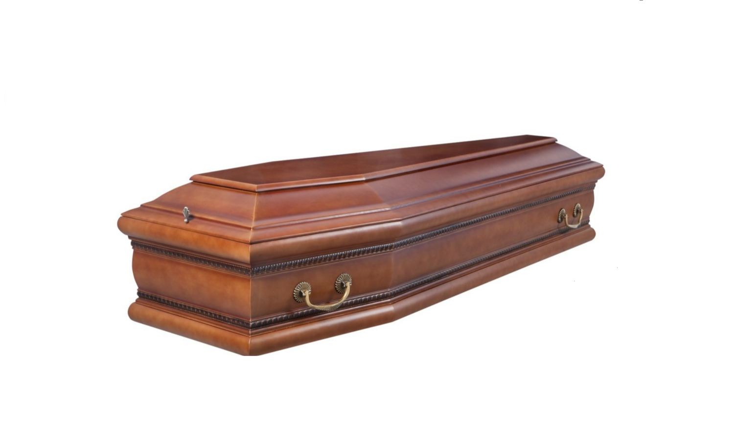 Гроб ГР42 "Бергамо" (6-гранный) светлый матовый