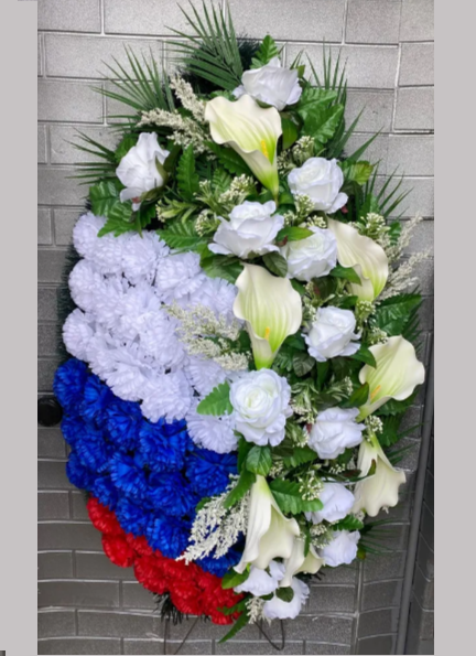 Венок для военного В388