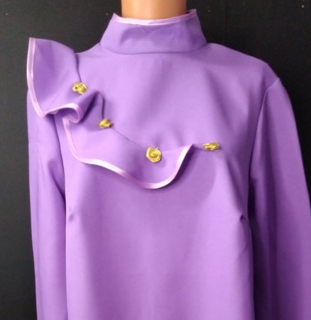 Платье фиолетовое похоронное